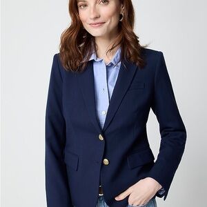 J. Crew Classic Navy Blazer with Gold Buttons
